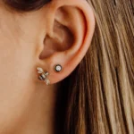 925 Silver Diamond Enamel Stud - Image 2