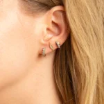 925 Silver Diamond Lighting Bolt Stud - Image 2