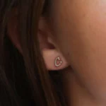 925 Silver Diamond Small Initial Stud - Image 6