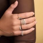 925 Silver Mini Fluted Diamond Ring - Image 4