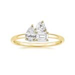 925 Silver Simple 3 Stone Ring