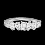 925 Silver Multi-shape Diamond Band - Image 5