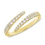 925 Silver Open Diamond Wrap Ring - Image 2