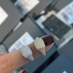 925 Silver Pave Diamond Signet Ring - Image 6