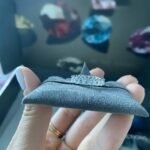 925 Silver Petite Emerald Cut White Topaz Band - Image 3