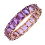 925 Silver Amethyst Full Eternity Ring