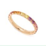 925 Silver Rainbow l Large Eternity Ring - Image 2