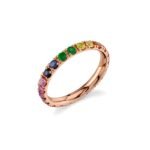 925 Silver Rainbow l Large Eternity Ring