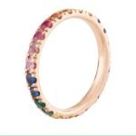925 Silver Rainbow l Large Eternity Ring - Image 3