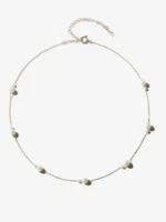 925 Silver Double Pearl Necklace - Image 3