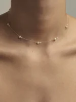 925 Silver Double Pearl Necklace - Image 2