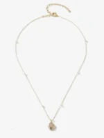 925 Silver Pearl And Diamond Neckalce - Image 2
