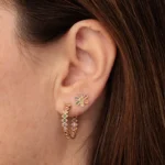 925 Silver Rainbow Daisy Happy Face Stud - Image 2