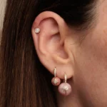 925 Silver Diamond Enamel Stud - Image 4