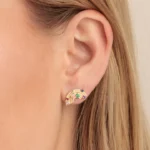 925 Silver Gemstones Rainbow Stud - Image 2