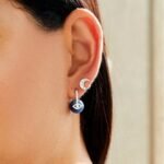 925 Silver Diamond Double Starburst Stud - Image 2