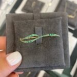 925 Silver Wavy Two-Finger Gemstone Ring - Image 7