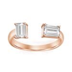 925 Silver Statement Diamonds Cuff Ring