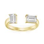 925 Silver Statement Diamonds Cuff Ring - Image 3