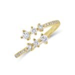 925 Silver Open Diamond Wrap Ring