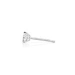 925 Silver 0.25Ct Floating Diamond Heart Stud - Image 4
