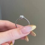 925 Silver 1.5CT Round Cut Diamond Engagement Ring - Image 4