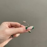 925 Silver 1CT Round Cut Diamond Engagement Ring - Image 4