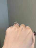 925 Silver 1.5 Carat Brilliant Diamond Ring - Image 4