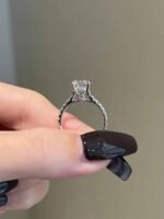 925 Silver 1.5 Carat Brilliant Diamond Ring - Image 3