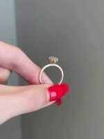 925 Silver 1.5 Carat Oval Cut Engagement Ring - Image 5