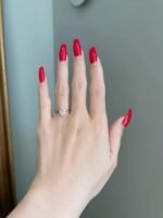 925 Silver 1.5 Carat Oval Cut Engagement Ring - Image 3