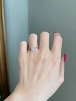 925 Silver 1.5 Carat Oval Cut Engagement Ring - Image 2