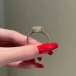 925 Silver 10Ct Oval Cut Diamond Engagement Ring - Image 3
