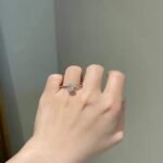 925 Silver 2Ct Oval Cut Diamond Engagement Ring