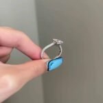 925 Silver 2Ct Round Cut Diamond Engagement Ring - Image 3