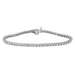 925 Silver 2.14ct Diamond Tennis Bracelet