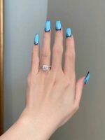 925 Silver 2.2Ct Cushion Cut Diamond Engagement Ring - Image 3