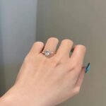 925 Silver 2.5CT Oval Cut Diamond Engagement Ring