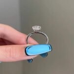 925 Silver 2.5Ct Pear Cut Diamond Engagement Ring - Image 4