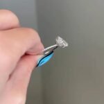 925 Silver 2.5Ct Pear Cut Diamond Engagement Ring - Image 3