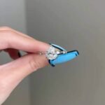 925 Silver 2.5Ct Pear Cut Diamond Engagement Ring