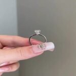 925 Silver 3CT Oval Cut Diamond Engagement Ring - Image 4