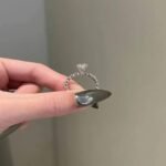 925 Silver 3Ct Oval Cut Diamond Engagement Ring - Image 3