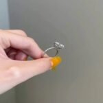 925 Silver 3CT Round Cut Diamond Engagement Ring - Image 2