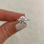 925 Silver 3ct Engagement Solitaire Ring
