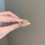 925 Silver 3CT Yellow Cushion Diamond Engagement Ring