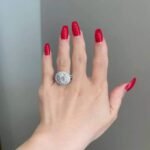 925 Silver 3.5 Carat Oval Cut Diamond Engagement Ring - Image 4