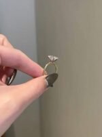 925 Silver 3.5CT Oval Cut Diamond Engagement Ring - Image 3