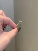 925 Silver 3.5CT Oval Cut Diamond Engagement Ring - Image 2