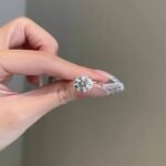 925 Silver 3.5CT Round Brilliant Diamond Solitaire Engagement Ring